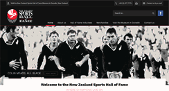 Desktop Screenshot of nzhalloffame.co.nz